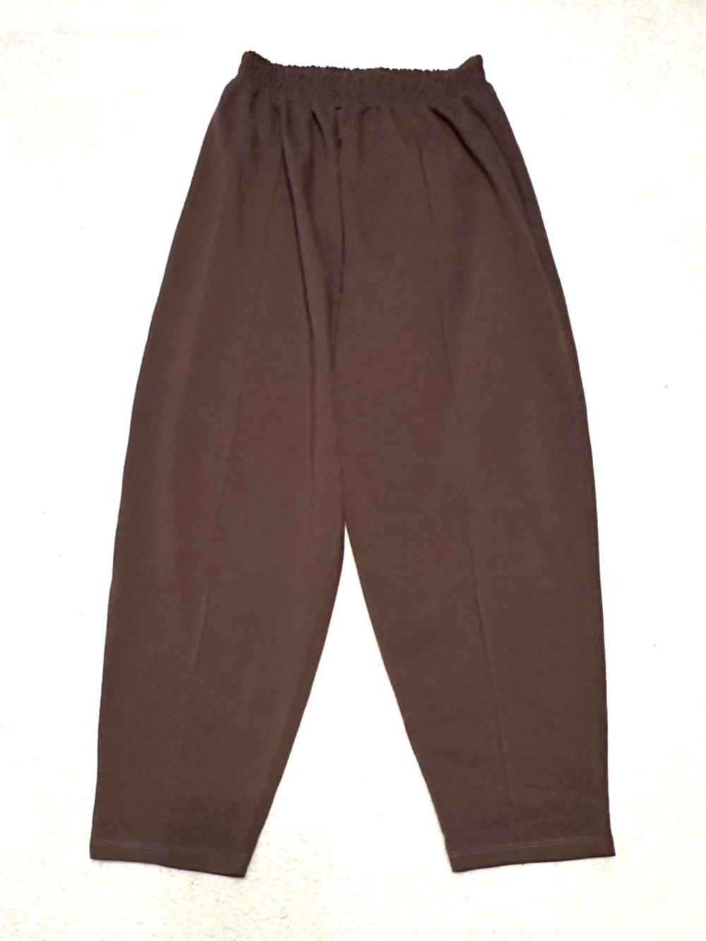 5/$15💥 Barrel-Shaped Elastic-Waist Cropped Casual Pants